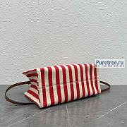  CELINE | Small Cabas Thais In Striped Textile And Calfskin - 29 x 19 x 13cm - 5