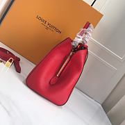 Louis Vuitton | Montaigne MM Red Leather M41048 - 4