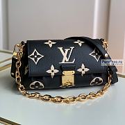 Louis Vuitton | Favorite Bag Black Bicolor Monogram Leather M45859 - 24 x 14 x 9cm - 1