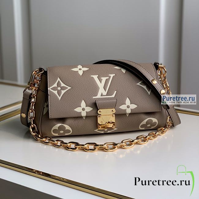 Louis Vuitton | Favorite Bag Beige Bicolor Monogram Leather M45859 - 24 x 14 x 9cm - 1