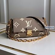 Louis Vuitton | Favorite Bag Beige Bicolor Monogram Leather M45859 - 24 x 14 x 9cm - 1