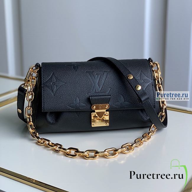 Louis Vuitton | Favorite Bag Black Monogram Leather M45813 - 24 x 14 x 9cm - 1