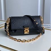 Louis Vuitton | Favorite Bag Black Monogram Leather M45813 - 24 x 14 x 9cm - 1