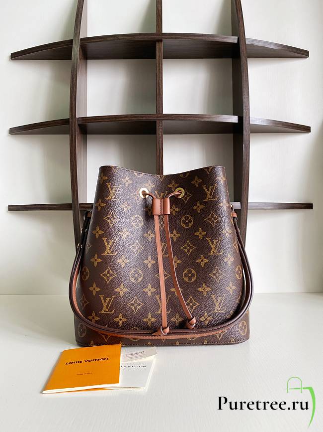 Louis Vuitton NéoNoé MM Monogram Leather Brown M44887 26x26x17.5 cm - 1