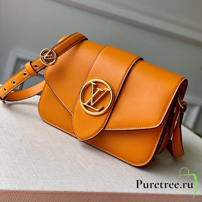 Louis Vuitton | Pont 9 Orange Smooth Calfskin M55946 - 23 x 15 x 8cm - 1