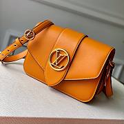 Louis Vuitton | Pont 9 Orange Smooth Calfskin M55946 - 23 x 15 x 8cm - 1