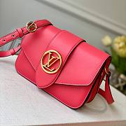 Louis Vuitton | Pont 9 Pink Smooth Calfskin M55948 - 23 x 15 x 8cm - 1