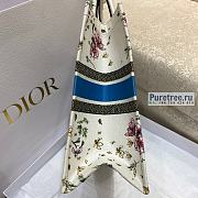 DIOR | Medium Book Tote Latte D-Constellation Embroidery - 36cm - 5