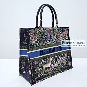 DIOR | Large Book Tote Blue D-Constellation Embroidery - 42cm - 5