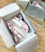 CHANEL | 22 Sandals Light Pink Printed Lambskin - 3cm - 6