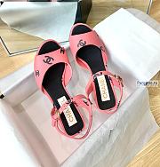 CHANEL | 22 Sandals Pink Printed Lambskin - 6.5cm - 6