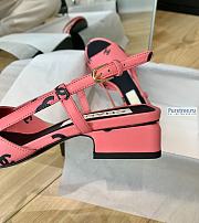 CHANEL | 22 Sandals Pink Printed Lambskin - 3cm - 5
