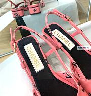 CHANEL | 22 Sandals Pink Printed Lambskin - 3cm - 6