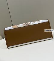 FENDI | Sunshine Medium FF White Glazed Fabric Shopper With Inlay - 31 x 17 x 35cm - 6