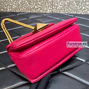 VALENTINO | One Stud Nappa Bag With Chain Pink - 19 x 14 x 11cm - 5