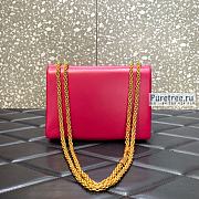 VALENTINO | One Stud Nappa Bag With Chain Pink - 19 x 14 x 11cm - 4