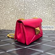VALENTINO | One Stud Nappa Bag With Chain Pink - 19 x 14 x 11cm - 2
