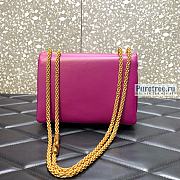 VALENTINO | One Stud Nappa Bag With Chain Prune - 19 x 14 x 11cm - 5