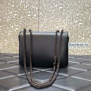VALENTINO | One Stud Nappa Bag With Chain All Black - 19 x 14 x 11cm - 2
