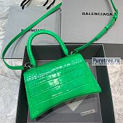 BALENCIAGA | Hourglass Small Handbag Crocodile In Bright Green - 23 x 10 x 14cm - 5