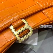 BALENCIAGA | Hourglass Small Handbag Crocodile In Orange - 23 x 10 x 14cm - 5
