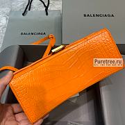 BALENCIAGA | Hourglass Small Handbag Crocodile In Orange - 23 x 10 x 14cm - 4