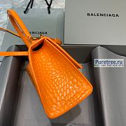 BALENCIAGA | Hourglass Small Handbag Crocodile In Orange - 23 x 10 x 14cm - 2