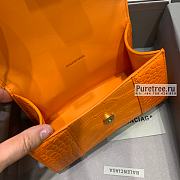 BALENCIAGA | Hourglass XS Handbag Crocodile In Orange - 19 x 8 x 21cm - 4