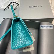 BALENCIAGA | Hourglass Small Handbag Crocodile In Light Blue - 23 x 10 x 14cm - 6