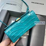BALENCIAGA | Hourglass XS Handbag Crocodile In Light Blue - 19 x 8 x 21cm - 5