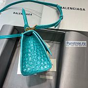 BALENCIAGA | Hourglass XS Handbag Crocodile In Light Blue - 19 x 8 x 21cm - 4