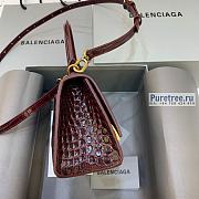 BALENCIAGA | Hourglass XS Handbag Crocodile In Red - 19 x 8 x 21cm - 5