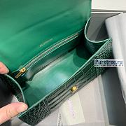 BALENCIAGA | Hourglass Small Handbag Crocodile In Green - 23 x 10 x 14cm - 4