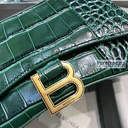 BALENCIAGA | Hourglass XS Handbag Crocodile In Green - 19 x 8 x 21cm - 2