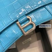 BALENCIAGA | Hourglass Small Handbag Crocodile In Blue - 23 x 10 x 14cm - 2