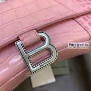 BALENCIAGA | Hourglass Small Handbag Crocodile In Light Pink - 23 x 10 x 14cm - 5