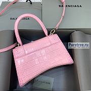 BALENCIAGA | Hourglass Small Handbag Crocodile In Light Pink - 23 x 10 x 14cm - 2