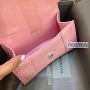 BALENCIAGA | Hourglass XS Handbag Crocodile In Light Pink - 19 x 8 x 21cm - 6