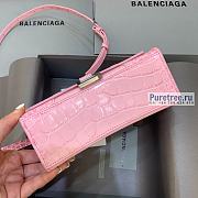 BALENCIAGA | Hourglass XS Handbag Crocodile In Light Pink - 19 x 8 x 21cm - 2