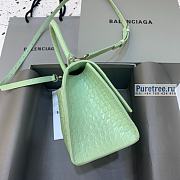 BALENCIAGA | Hourglass Small Handbag Crocodile In Light Green - 23 x 10 x 14cm - 5