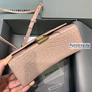 BALENCIAGA | Hourglass XS Handbag Crocodile In Beige - 19 x 8 x 21cm - 6