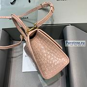 BALENCIAGA | Hourglass XS Handbag Crocodile In Beige - 19 x 8 x 21cm - 5