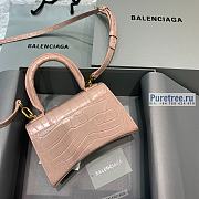BALENCIAGA | Hourglass XS Handbag Crocodile In Beige - 19 x 8 x 21cm - 3
