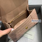 BALENCIAGA | Hourglass Small Handbag Crocodile In Beige - 23 x 10 x 14cm - 5
