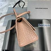 BALENCIAGA | Hourglass Small Handbag Crocodile In Beige - 23 x 10 x 14cm - 3