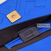 FENDI | Baguette Blue Nappa Leather Bag - 19 x 11.5 x 4cm - 2