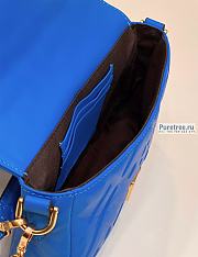 FENDI | Baguette Blue Nappa Leather Bag - 19 x 11.5 x 4cm - 5