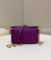 FENDI | Baguette Purple Nappa Leather Bag - 19 x 11.5 x 4cm - 6