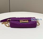 FENDI | Baguette Purple Nappa Leather Bag - 19 x 11.5 x 4cm - 5