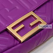 FENDI | Baguette Purple Nappa Leather Bag - 19 x 11.5 x 4cm - 4
